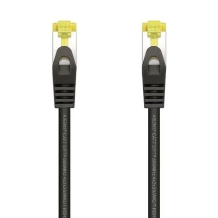 Cable de Red RJ45 SFTP Aisens A146-0484 Cat.7/ 25cm/ Negro