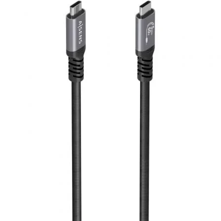 Cable USB 3.2 Tipo-C Aisens  A107-0991/ USB Tipo-C Macho - USB Tipo-C Macho/ Hasta 60W/ 5Gbps/ 7m/ Negro