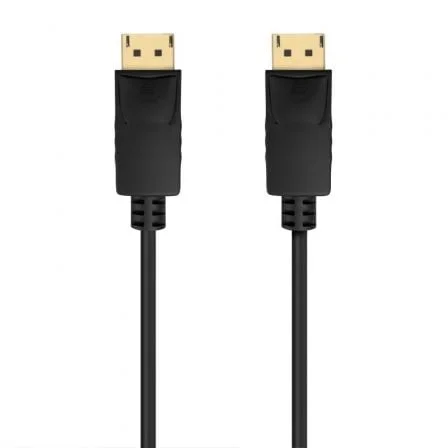 Cable DisplayPort 1.2 CCS 4K Aisens A124-0738/ DisplayPort Macho - DisplayPort Macho/ Hasta 5W/ 2300Mbps/ 1m/ Negro