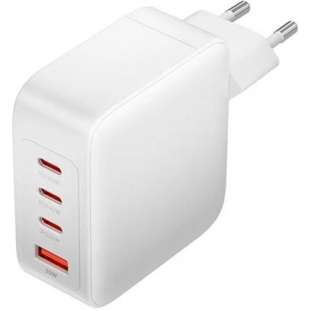 Cargador de Pared GaN Vention FEIW0-EU/ 3xUSB Tipo-C + Cable USB Tipo-C/ 1xUSB/ 140W