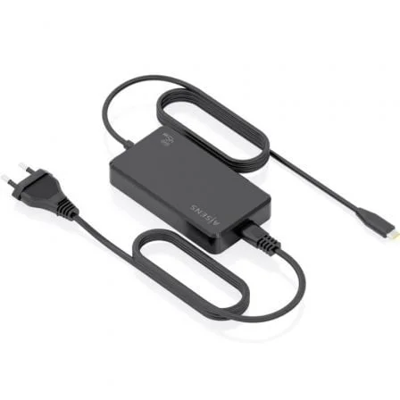 Cargador Sobremesa GaN Aisens ASCH-1PD45D067-BK/ 1xUSB Tipo-C/ 45W