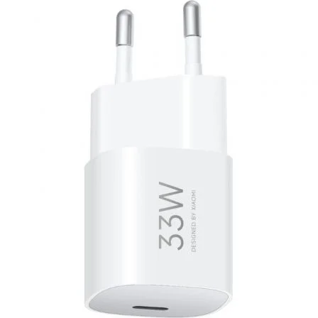 Cargador de Pared GaN Xiaomi 33W Nano Power Adapter 1xUSB Tipo-C/ 33W