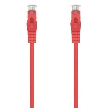 Cable de Red RJ45 AWG24 UTP Aisens A145-0556 Cat.6A/ LSZH/ 25cm/ Rojo