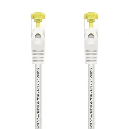 Cable de Red RJ45 SFTP Aisens A146-0488 Cat.7/ 25cm/ Blanco