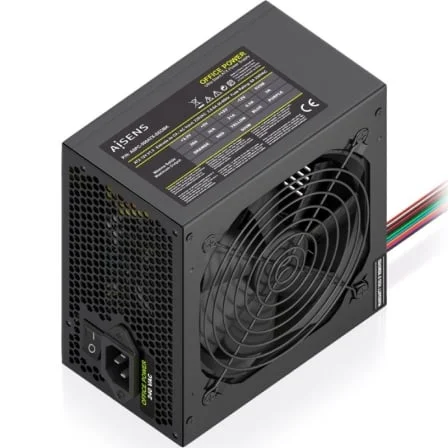 Fuente de Alimentación Aisens ASPC-500ATX-SEOBK/ 500W/ Ventilador 12cm