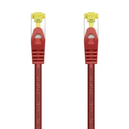 Cable de Red RJ45 SFTP Aisens A146-0470 Cat.7/ 1m/ Rojo