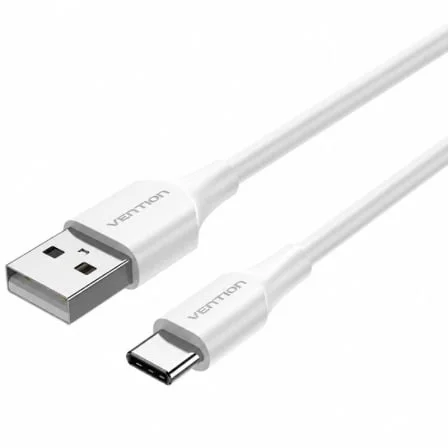 Cable USB 2.0 Tipo-C Vention CTHWF/ USB Tipo-C Macho - USB Macho/ 480Mbps/ 1m/ Blanco