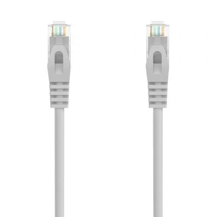 Cable de Red RJ45 AWG24 UTP Aisens A145-0555 Cat.6A/ LSZH/ 20m/ Gris