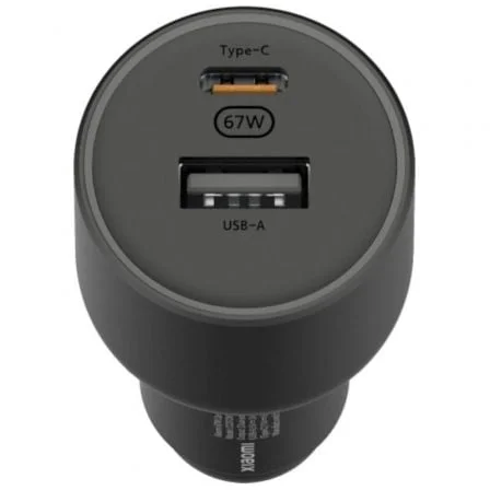 Cargador de Coche Xiaomi 67W USB-A Tipo-C/ 1xUSB-A/ 1xUSB Tipo-C/ 67W