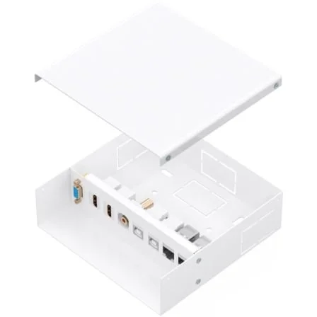 Caja de Conexiones Aisens A127-1031/ VGA - 2x HDMI - Jack 3.5 - 2x USB-B - 2x RJ45
