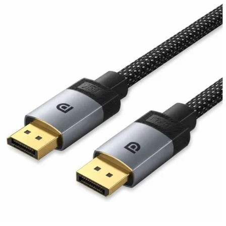 Cable DisplayPort 2.1 16K Vention HGBHI/ DisplayPort Macho - DisplayPort Macho/ 3m/ Gris