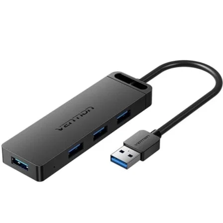 Hub USB 3.0 Vention CHLBB-SCB2/ 4xUSB/ 1xUSB Tipo-C PD